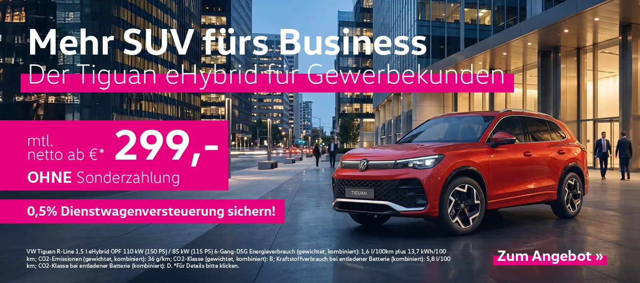 VW Tiguan eHybrid Gewerbeleasing
