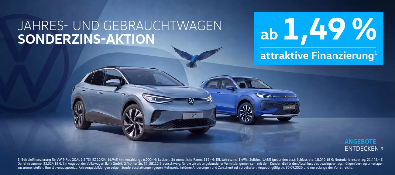 VW Sonderzins Aktion