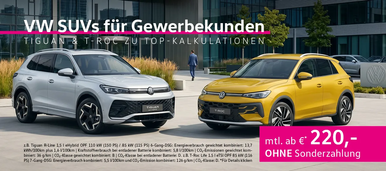 VW SUV Gewerbeleasing